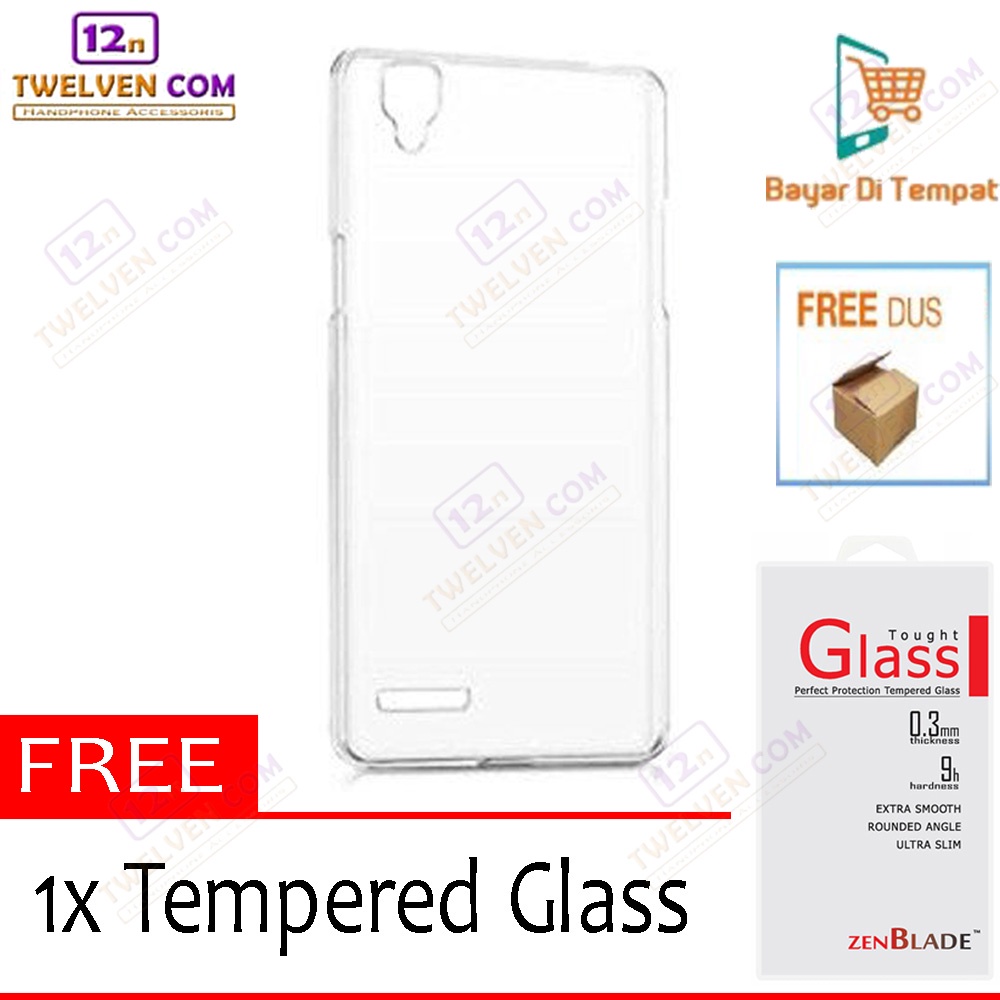 Case Anti Crack Softcase Casing Oppo F1 - Free Tempered Glass