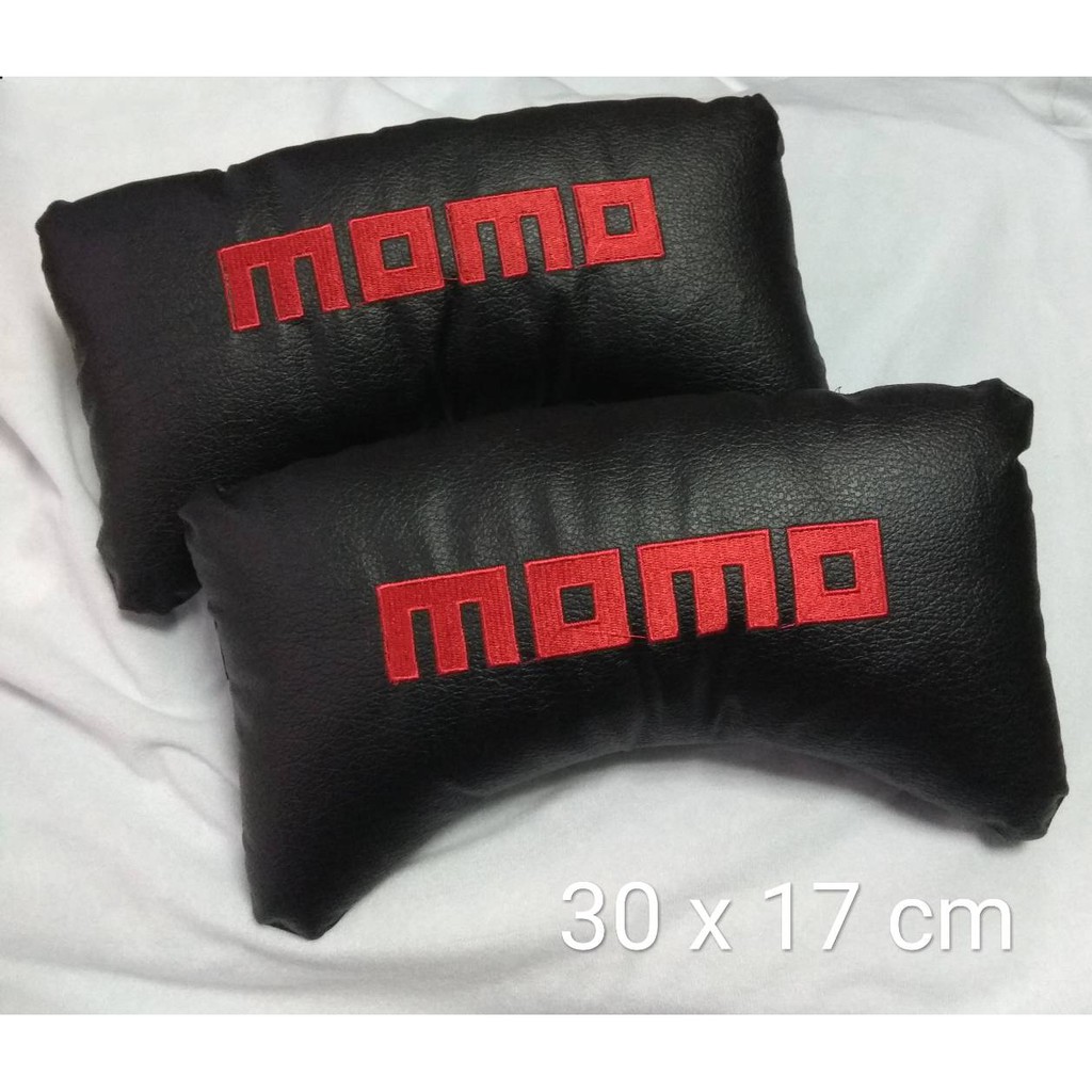 Car headrest bantal jok mobil kulit momo