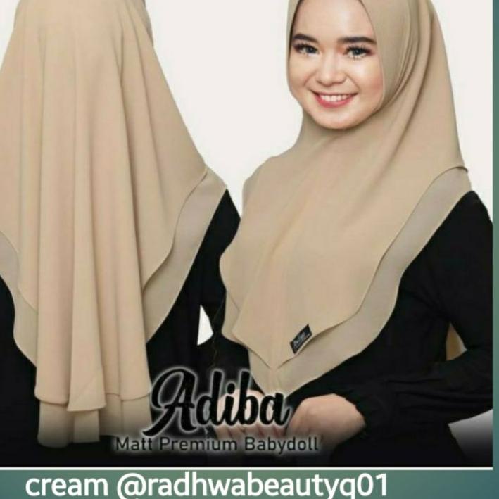 Hot Sale - KHIMAR ADIBA ORI AWLIYA COLLECTION AWLIYA HIJAB  TERLARIS Ceruty Babydoll  2 layer ..
