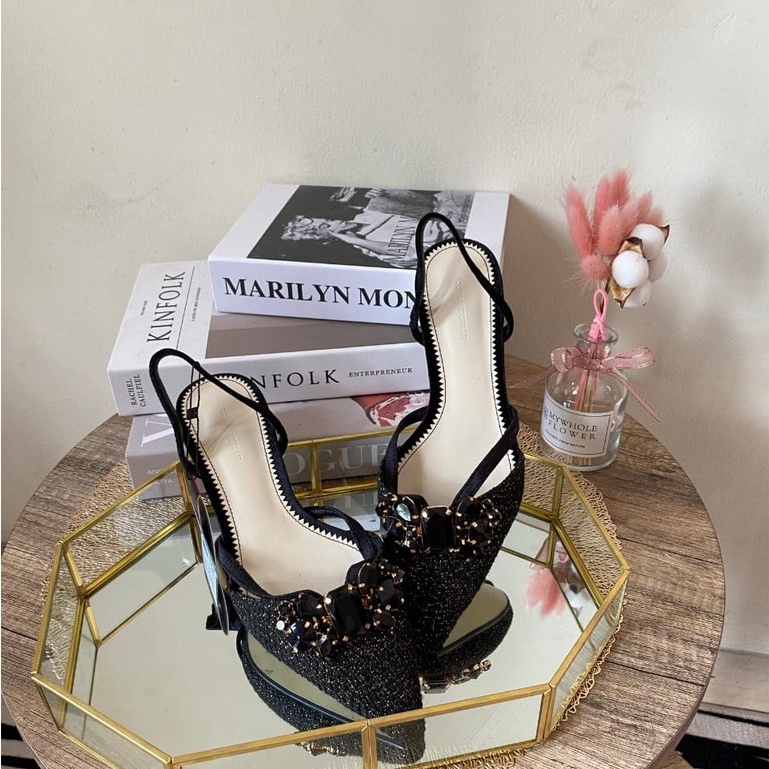 SEPATU WANITA ZS-846 FLAT BLACK