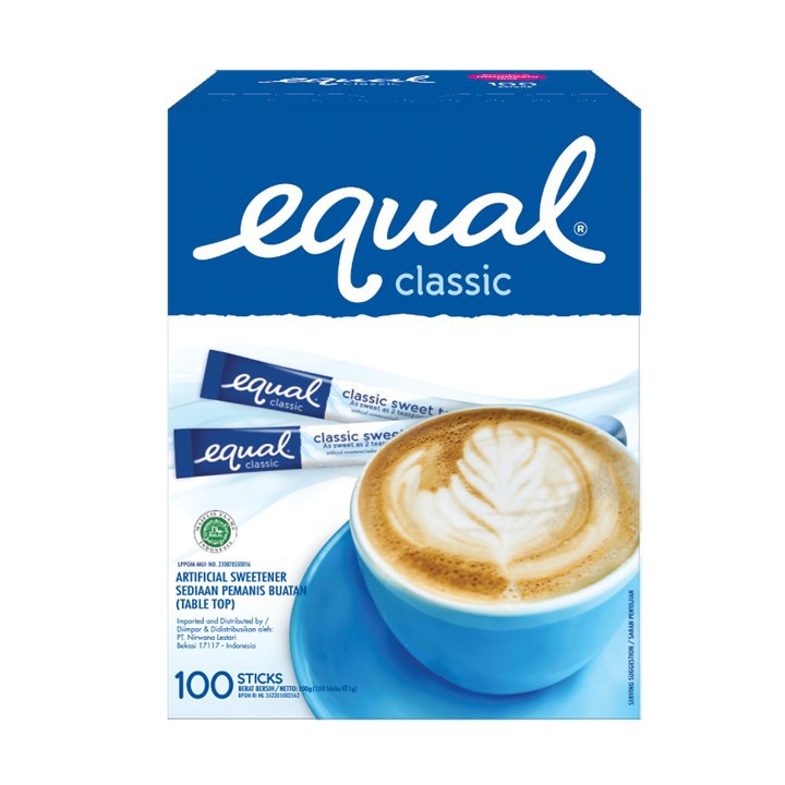 

UKRION-Equal Classic Sweetener Sachet (100 Sticks)-ss