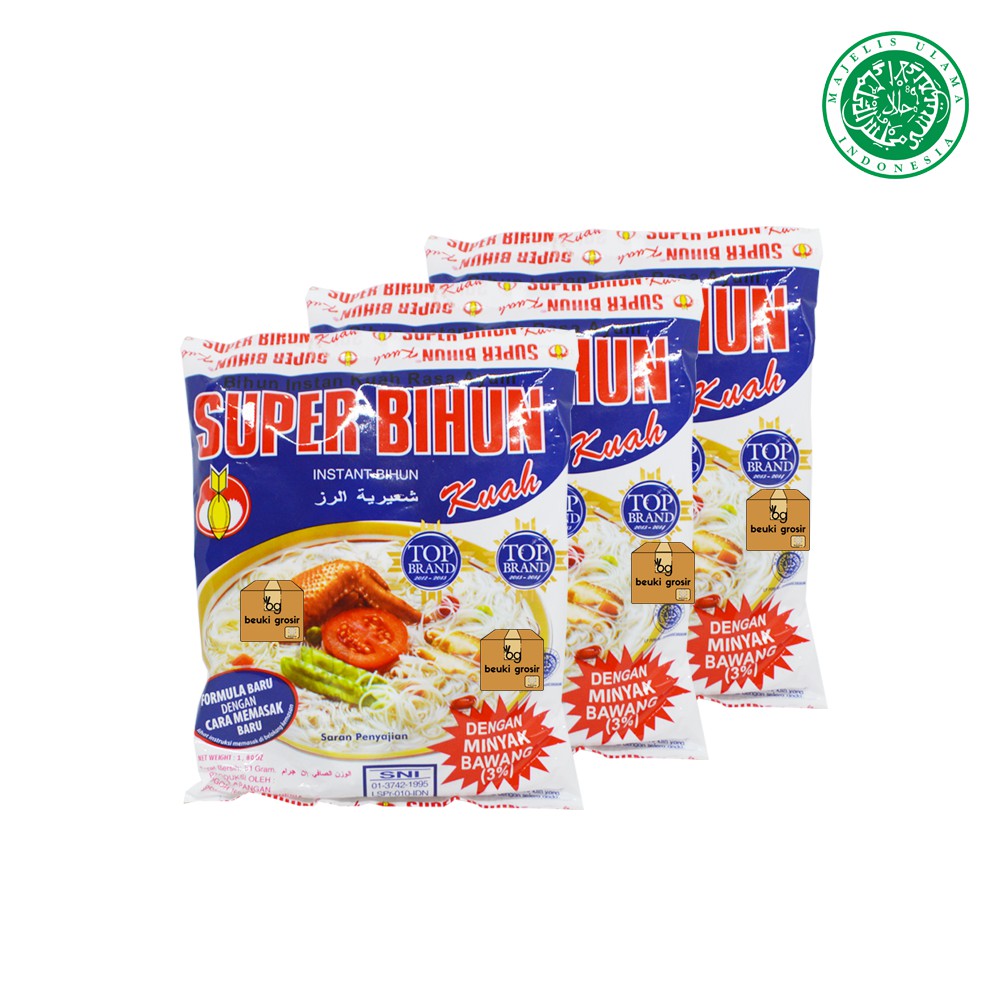 

3PCS Super Bihun Kuah Instant Dengan Minyak Bawang Harga Grosir Lebih Murah - 3pcs x 51gr