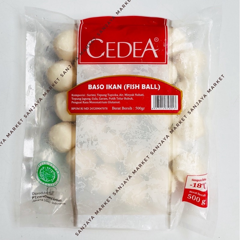 Cedea Bakso Baso Ikan Putih Fish Ball 500gr Ready Bandung Enak Murah Steamboat