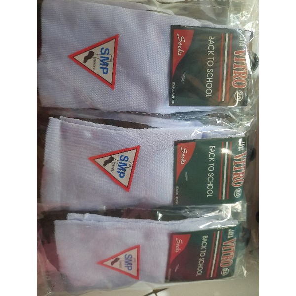 kaos kaki sekolah HITAM PUTIH