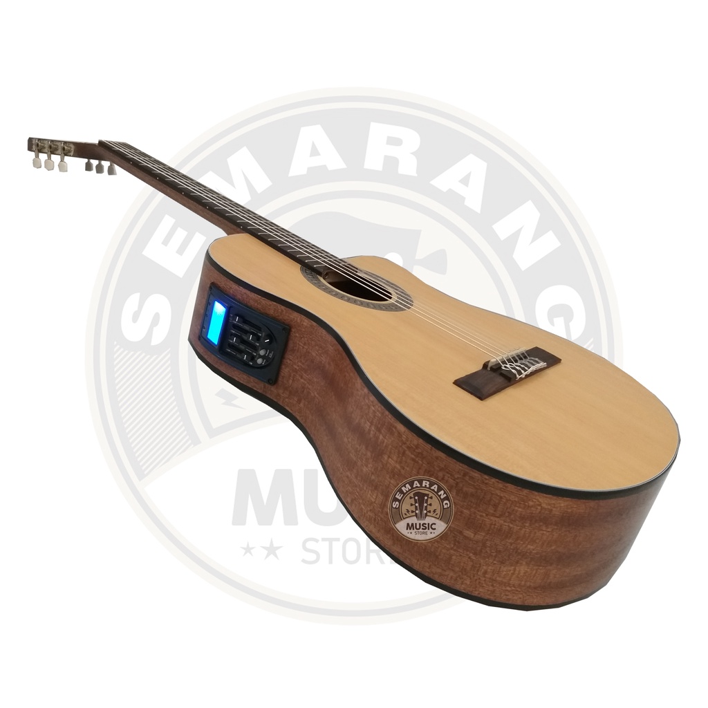 ORIGINAL!!! Gitar Klasik Elektrik Import Merk Cowboy CGC-100 NA CGC 100NS Equalizer Tuner LC Prener