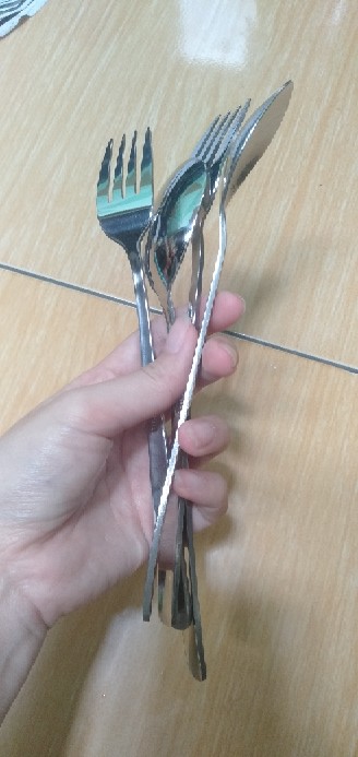 Alat Makan Sendok Garpu Korea Stainless