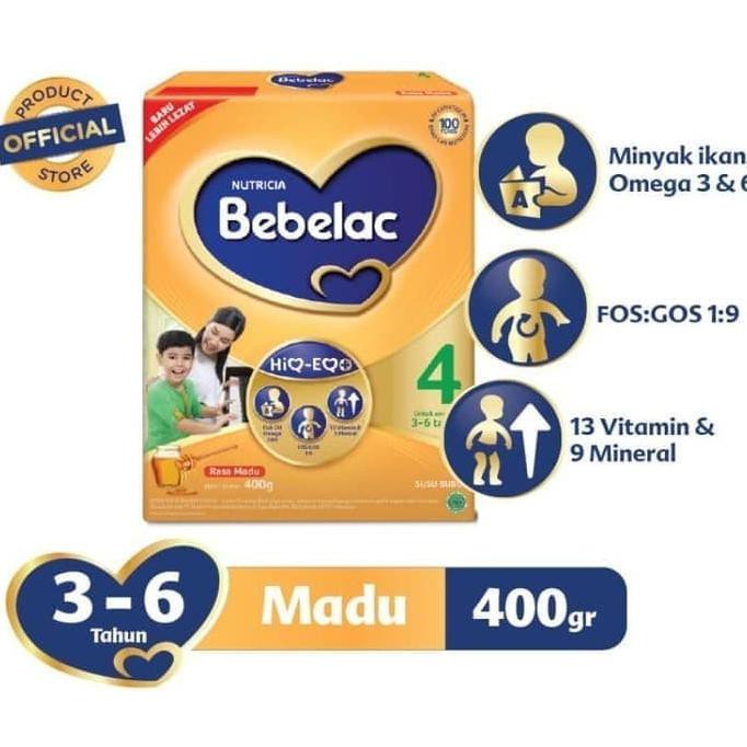 

[[BISA COD]] BEBELAC 4 Susu Pertumbuhan Hiq-Eq 400 Gr - Coklat TERBAIK Kode 211