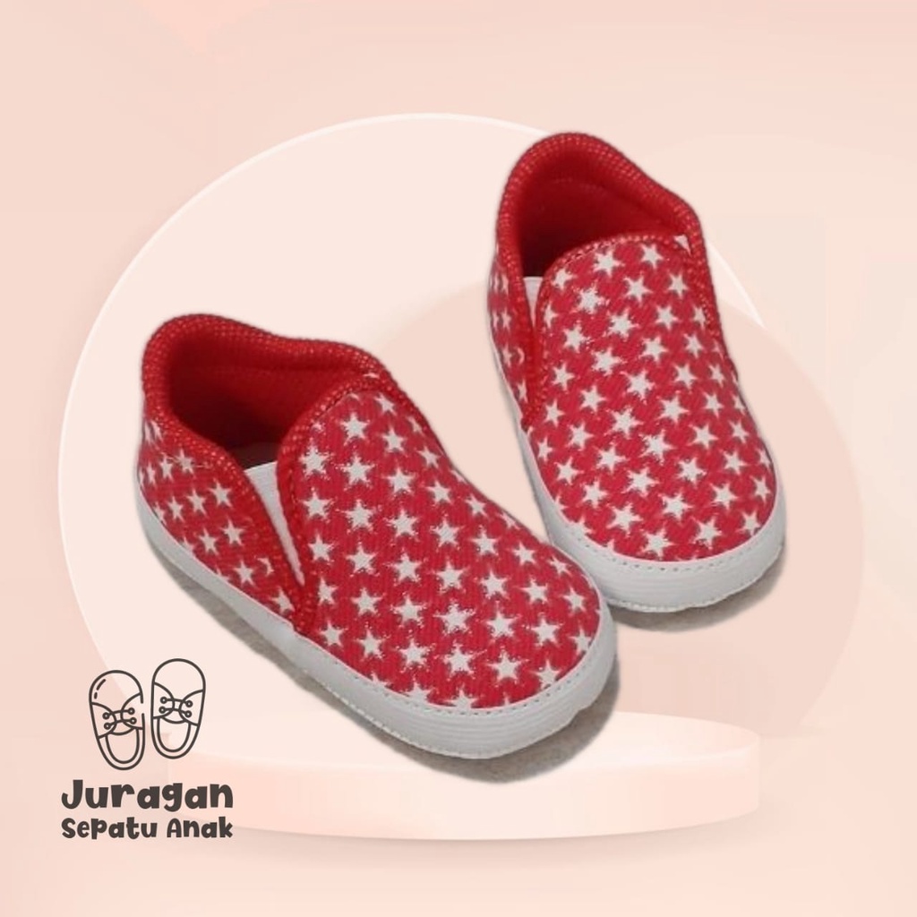 Sepatu Bayi Baby Shoes Prewalker Motif Bintang Lucu Murah Belum Bisa Berjalan/Ssepatu bayi/sepatu anak prewalker