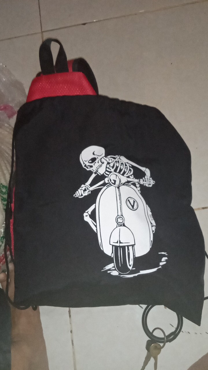 Tas Serut Pesva Tengkorak-string Bag-tas Pria
