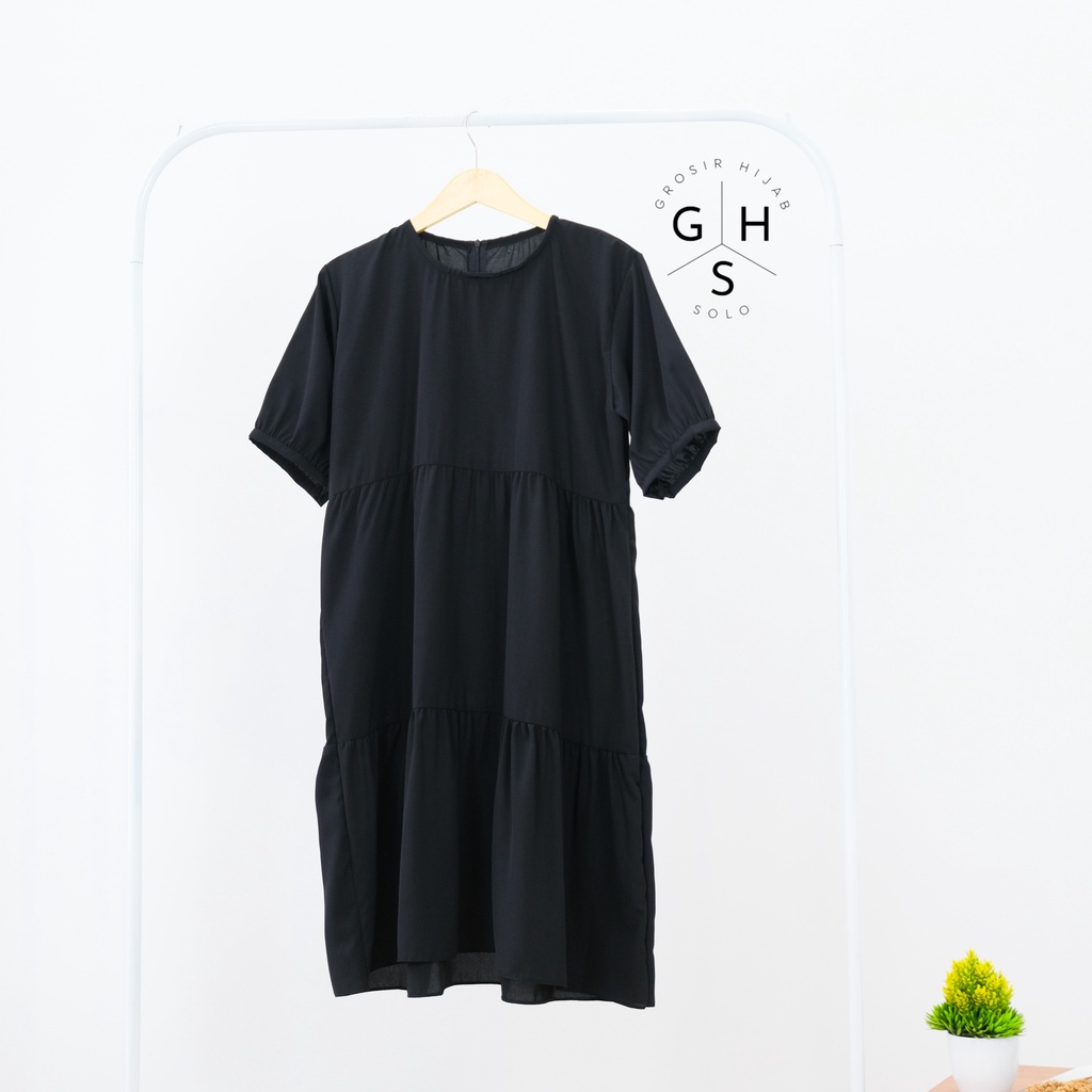 (MGA) TUNIK SIPHA OVERSIZE MIDI DRESS RUFFLE DAILY TUNIK PREMIUM