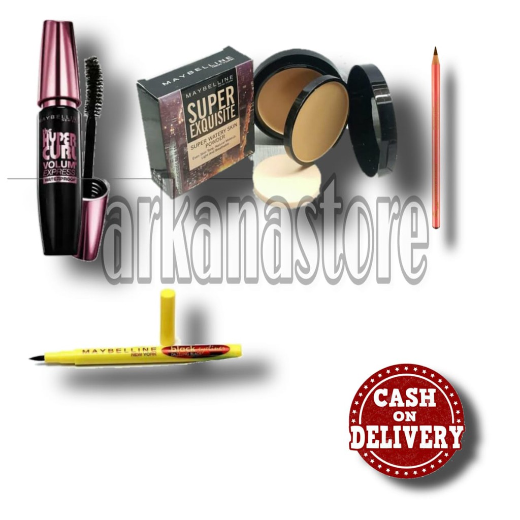 Paket maybeliin 4 in 1- Paket Makeup Kumplit Maybeliin termurah