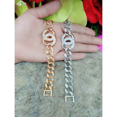 Gelang Xuping Permata Lapis Emas 18K Perhiasan Fashion CC