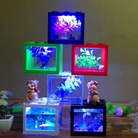 AQUARIUM MINI LEGO LED / AQUARIUM LEGO