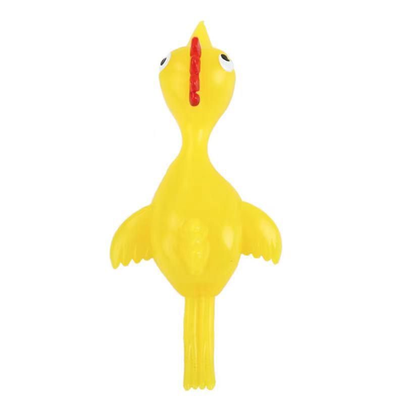 Mainan Ayam Karet Jepret Nempel Dinding Ketapel Ayam Karet Terbang-3