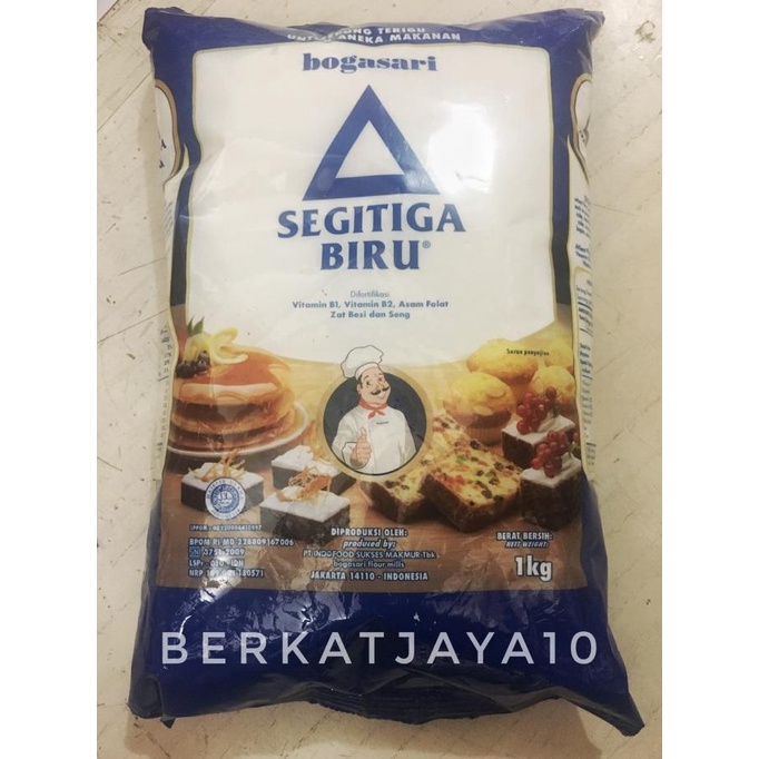 

Tepung Terigu Segitiga Biru Premium 1 Kg Halal