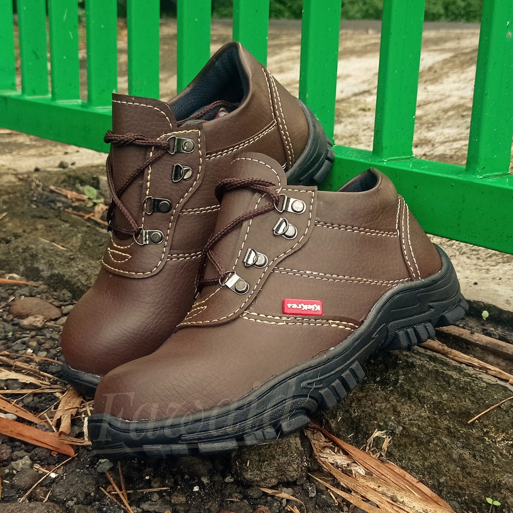 Sepatu Safety King Kickers Terbaru Kulit Omega Impor Kerja Kitchen Proyek Pabrik Tourig Termurah