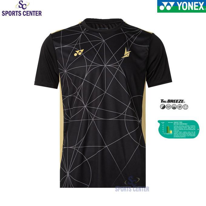 VIRAL  New Limited Kaos / Jersey Yonex Lindan Edition 1808 COC Jet Black - S