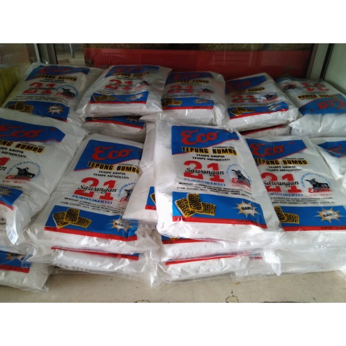

MURAH Grosir Tepung Bumbu Tempe Mendoan Eco 21 Asli Purwokerto Banyumas 500g
