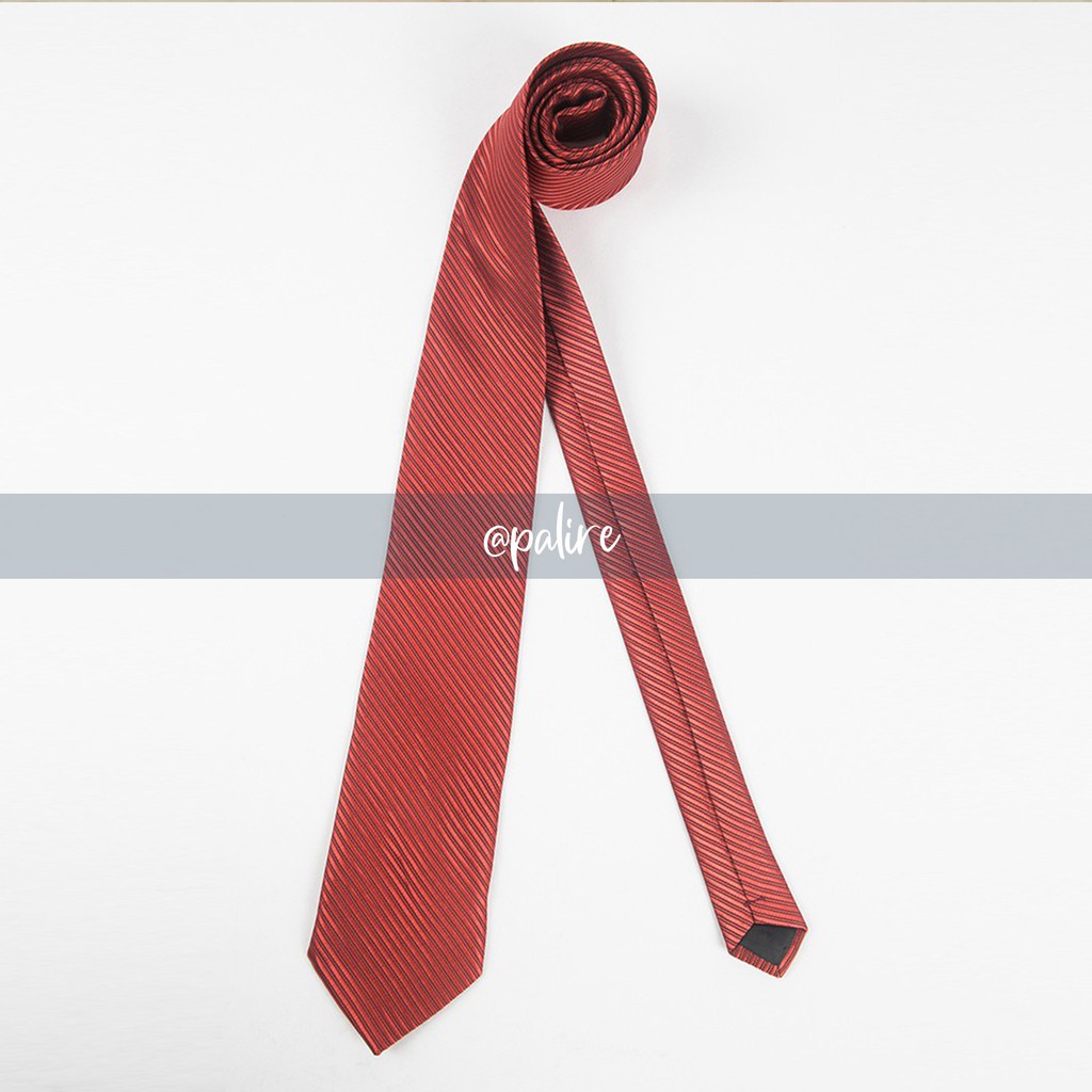 DASI MERAH PRIA GARIS PREMIUM IMPORT