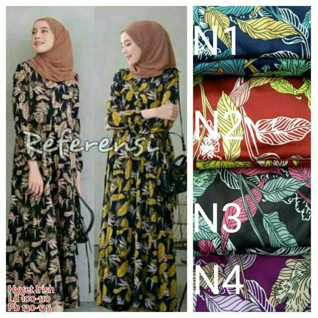 Gamis Murah HYGET Busui Tali Serut Samping MOTIF dy