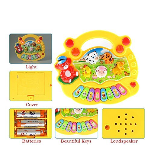 ANIMAL FARM PIANO &amp; XYLOPHONE ANAK - Mainan Musik Piano &amp; gambang silofon Ting-ting Anak &amp; Bayi chn