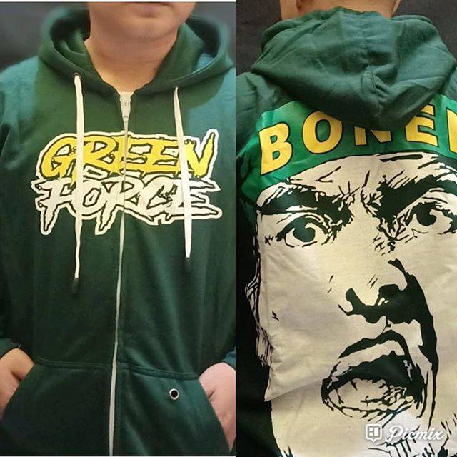Jaket hoodie persebaya green force