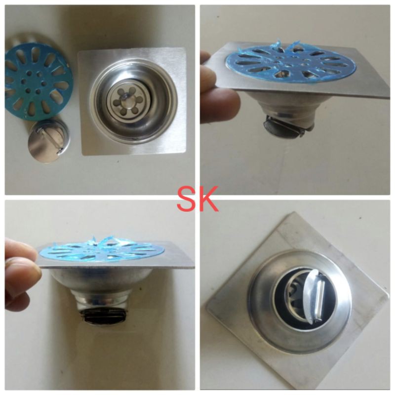 TERLARIS SARINGAN GOT STAINLES 304 ANTI KARAT - FLOOR DRAIN WC TOILET STAINLES STEEL 304 ANTI KARAT