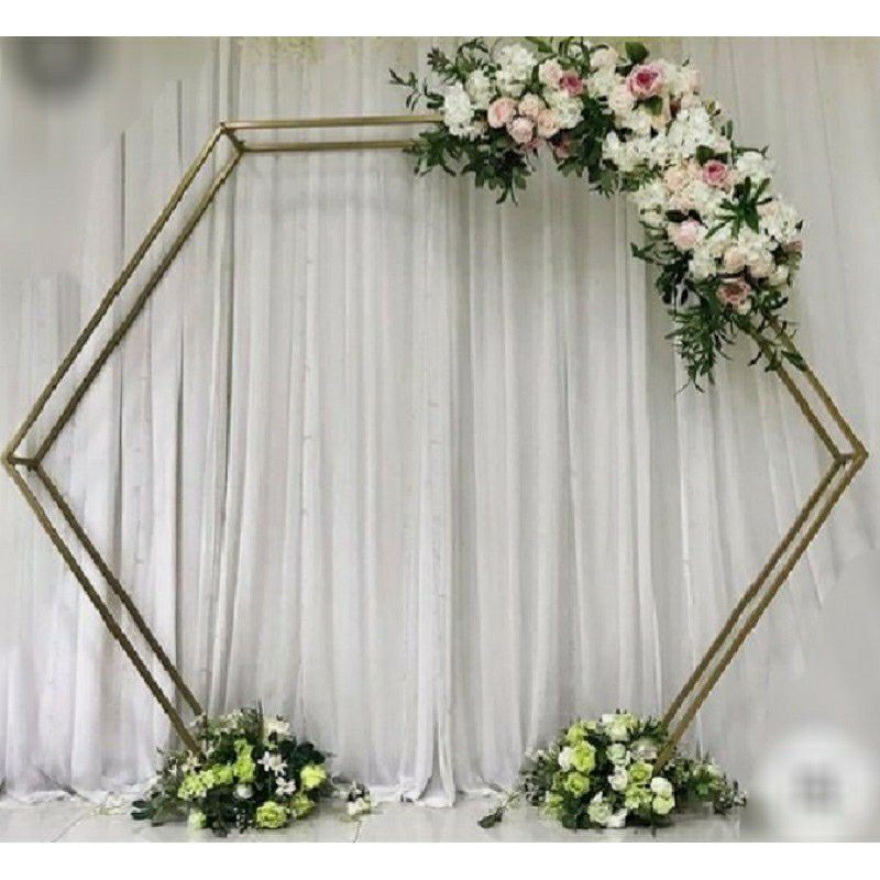 HEXAGONAL 2 LAYER BESI DEKORASI / PERGOLA HEXAGONAL / PERGOLA SEGI ENAM