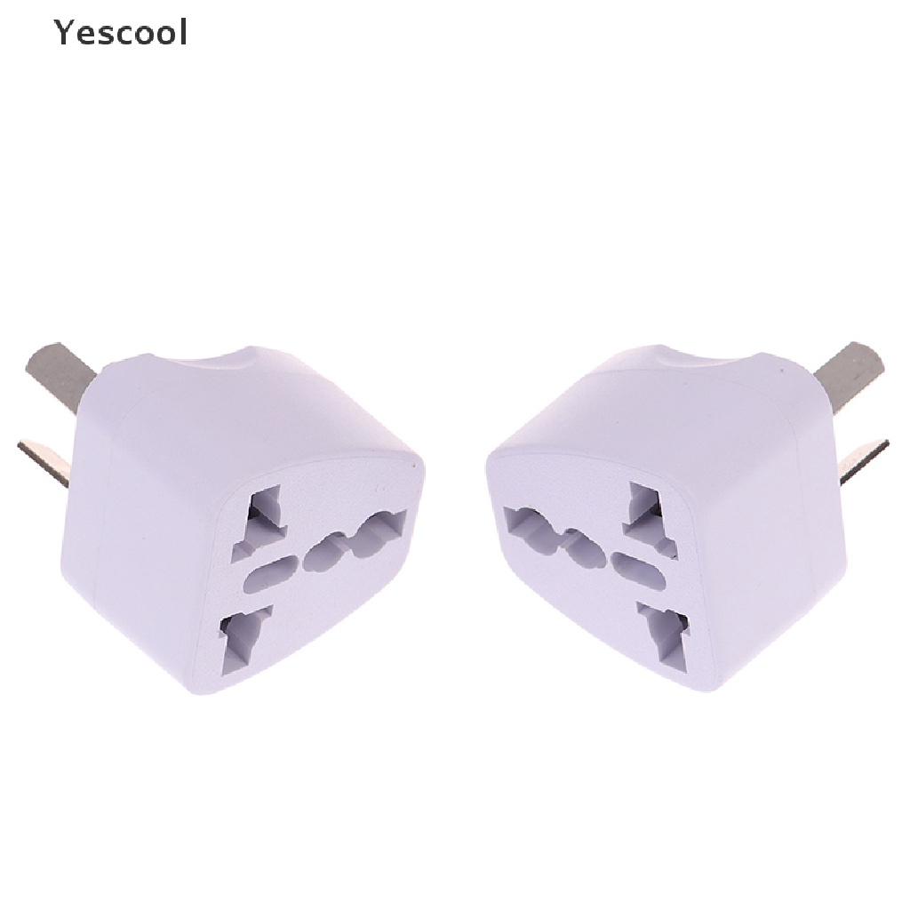 Yescool Adapter Power Plug USA EURO Asia Ke AU 3 Pin Universal Untuk Travel