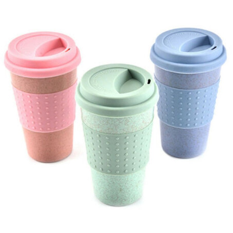 Reusable Coffee Cups Eco Friendly Travel Coffee Mugs With Lid 201 300ml Green Shopee Indonesia