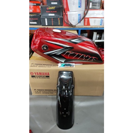 PAKET TANGKI RX KING NEW MERAH MARON DAN SPAKBOR BELAKANG ORIGINAL