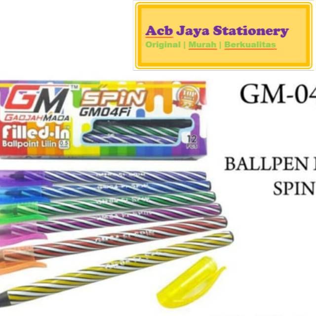 

Pulpen Semi Gell GM - 04Fi (Acb Berkah Stationery)