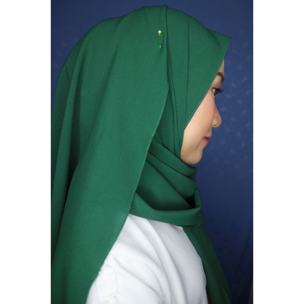 BIG SALE!! Pashmina Sabyan Diamond Italiano Premium 175x75 Grosir Hijab Cantik Kece Murah Diskon-HIJAU BOTOL