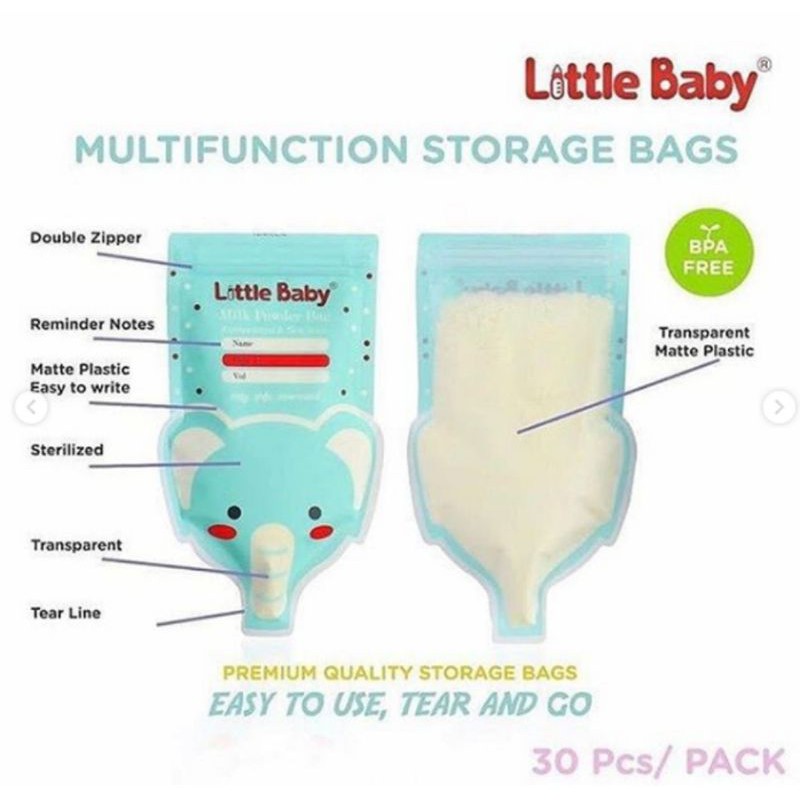 Little Baby Disposable Multifunction Milk Powder 120ml / Breastmilk Kantong Asi