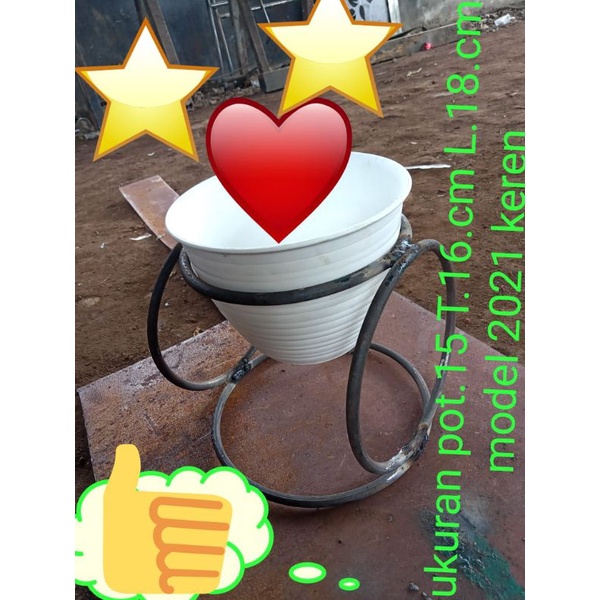 STANDING POT BESI KEREN