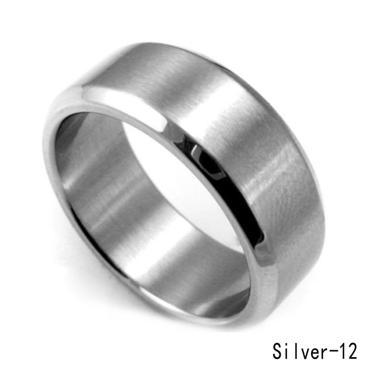 Fancyqube Cincin Titanium Stainless Steel Warna Silver untuk Pernikahan