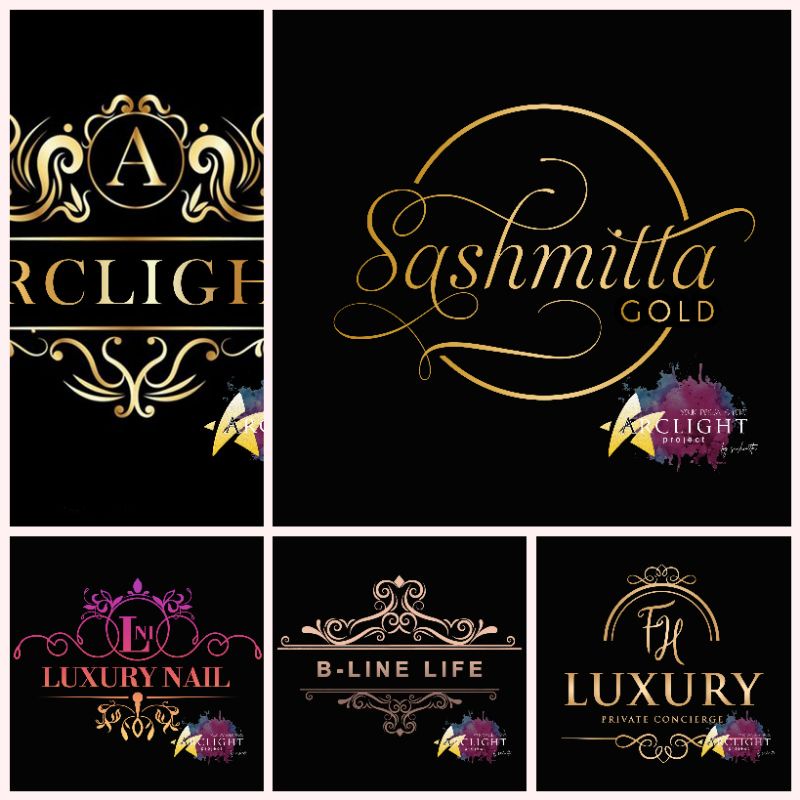 Luxury Logo 2 - Jasa Bikin Desain Logo Bisnis Olshop Keren Murab