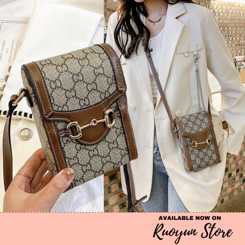 RYX - Recta Monogram Tas Phone Selempang Fashion Casual - Ori Import