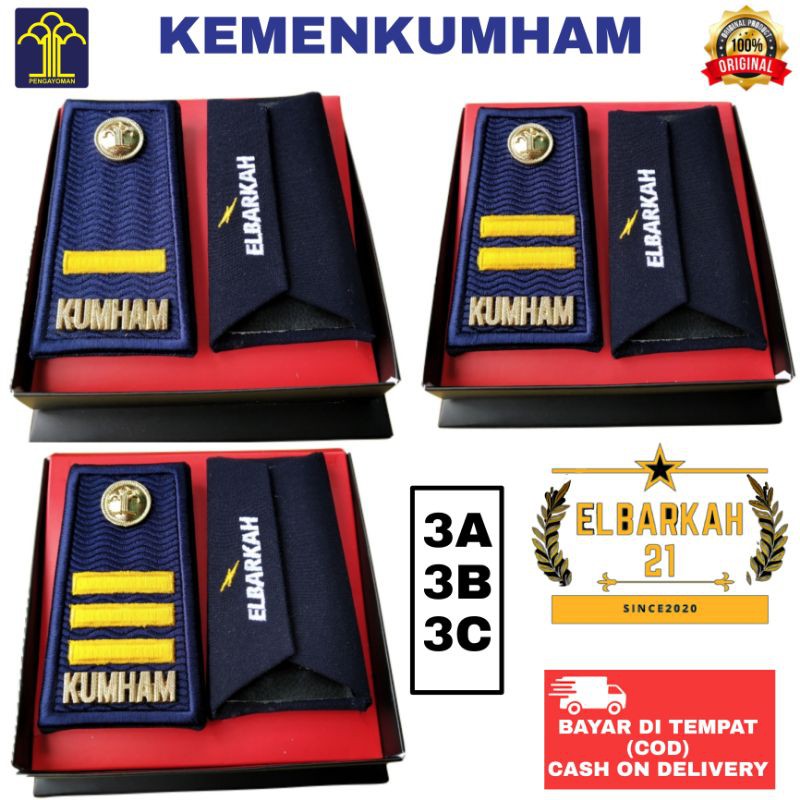 PANGKAT KUMHAM 3A 3B 3C TERBARU WARNA ABU kemenkumham PDH FUL BORDIR /PENGAYOMAN/LAPAS/KEMENTRIAN HUKUM DAN HAM pangkat pdh kumham terbaru warna abu