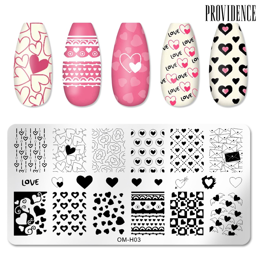 Providence Plat Stempel Kuku Efektif Presisi Untuk Nail Art / Salon