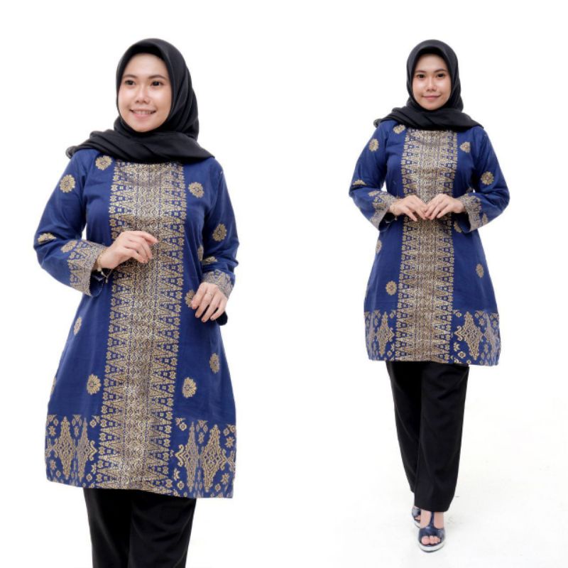BATIK DJ | TUNIK BATIK MOTIF SERAGAM BATIK DIANPUTRI BAJU BATIK WANITA 24/08