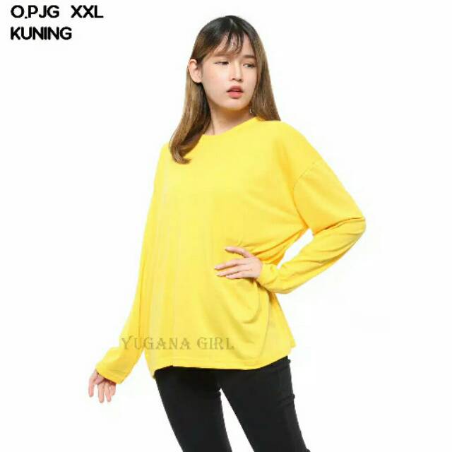 Baju oversize/jumbo polos lengan panjang