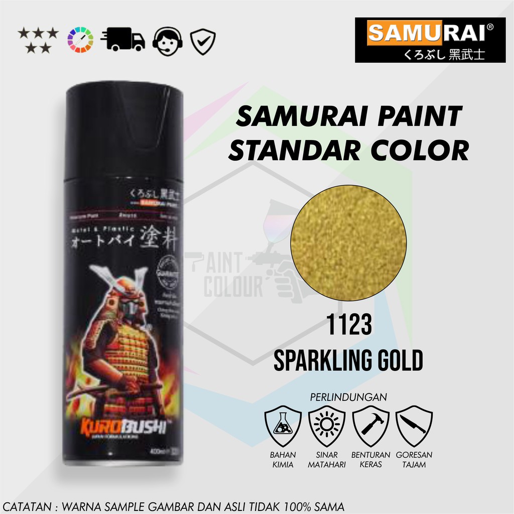 Samurai Paint 1123 Sparkling Gold Cat Semprot