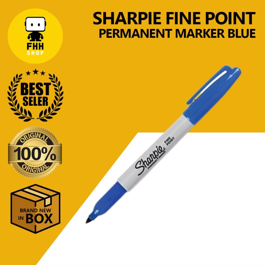

Sharpie Fine Point Spidol Permanen / Permanent Marker - Blue / Biru