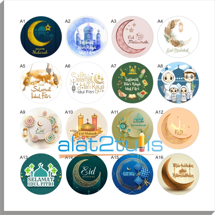 

Stiker | Sticker idul fitri lebaran edisi cutting bulat 4 cm kiss cut