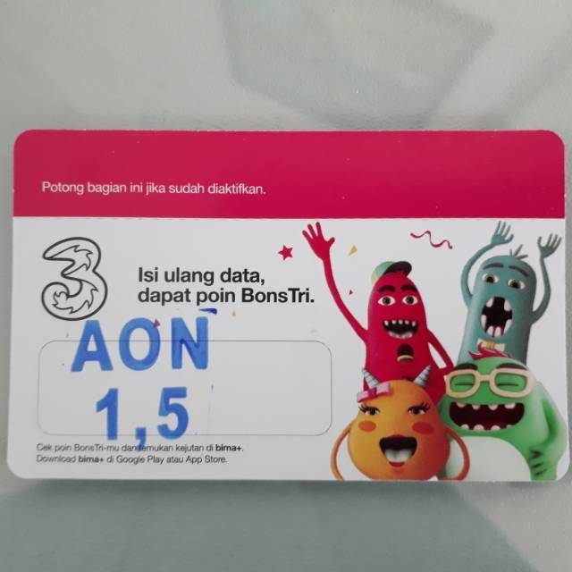 Voucher TRI NEW AON 1.5GB
