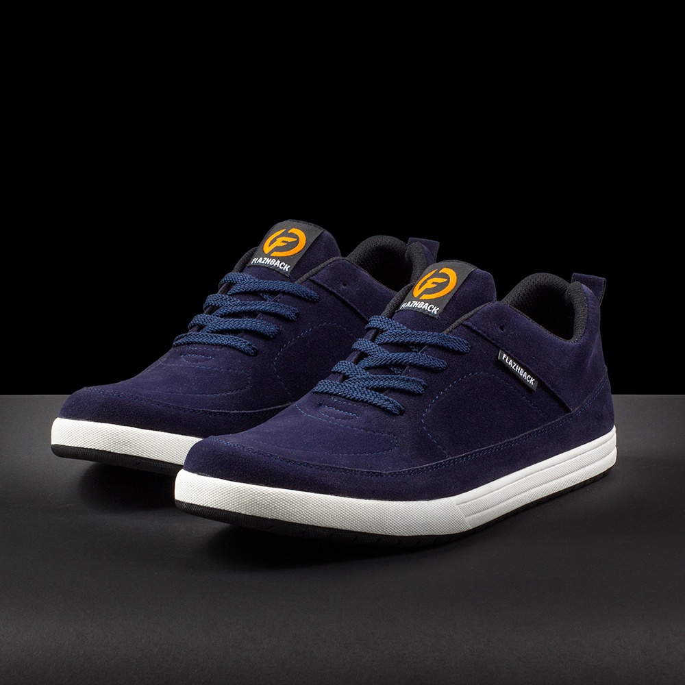 CHARLES NAVY |ManNeedMe x FLAZHBACK| Sepatu Sneakers Pria Casual Shoes ORIGINAL