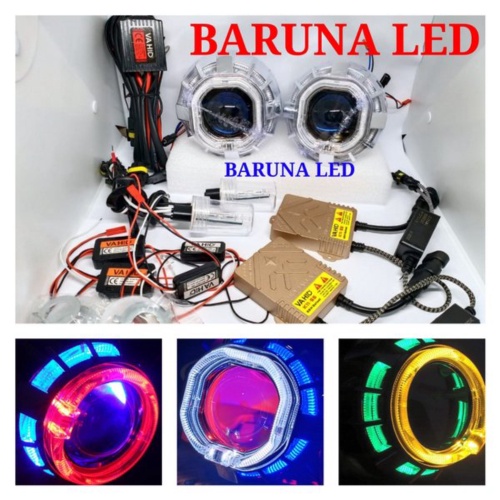 Dijual PROJECTOR HID VAHID PROJIE VAHID ANGEL EYE LED BISA STROBO  LAMPU MOBIL PROJECTOR Diskon