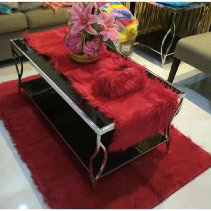 PAKET HEMAT BULU RUSSIAN SET KARPET+TAPLAK MEJA+COVER TISSUE DEKORASI RUMAH ALAS FOTO DASHBOARD MOBI