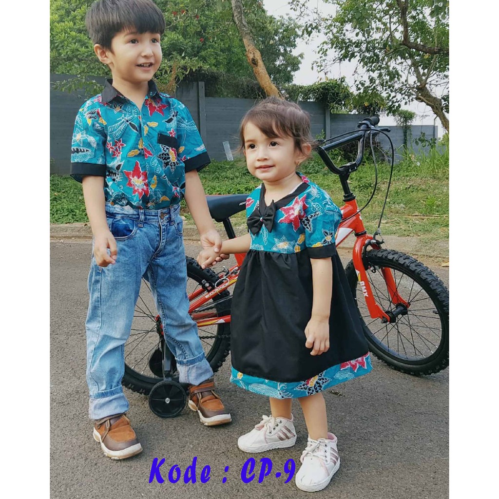  Baju  Batik Anak Couple  Tosca Koleksi 12 Shopee  Indonesia